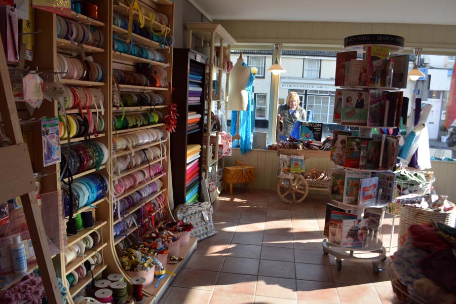 The ribbon shop, Glastonbury.