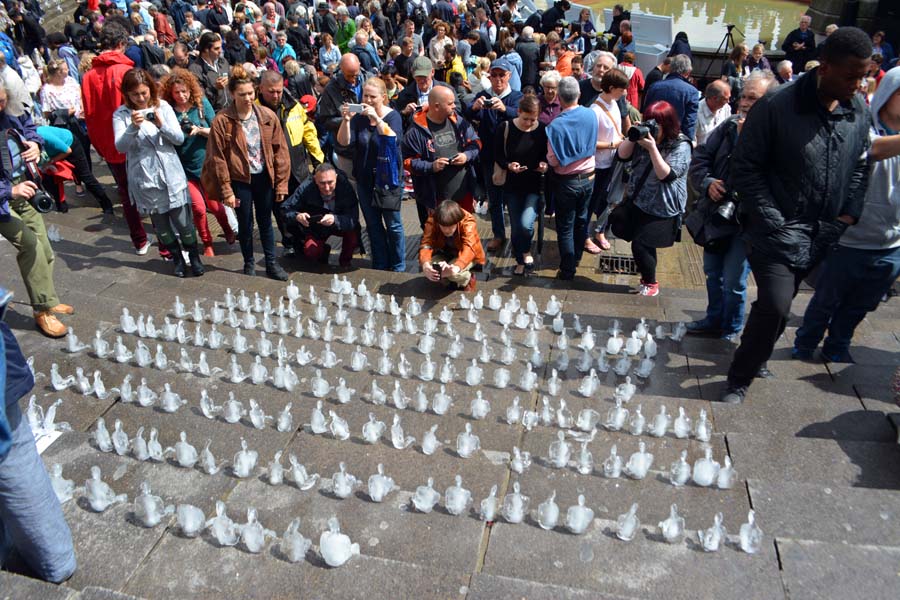 All lined up, Chamberlain Square.