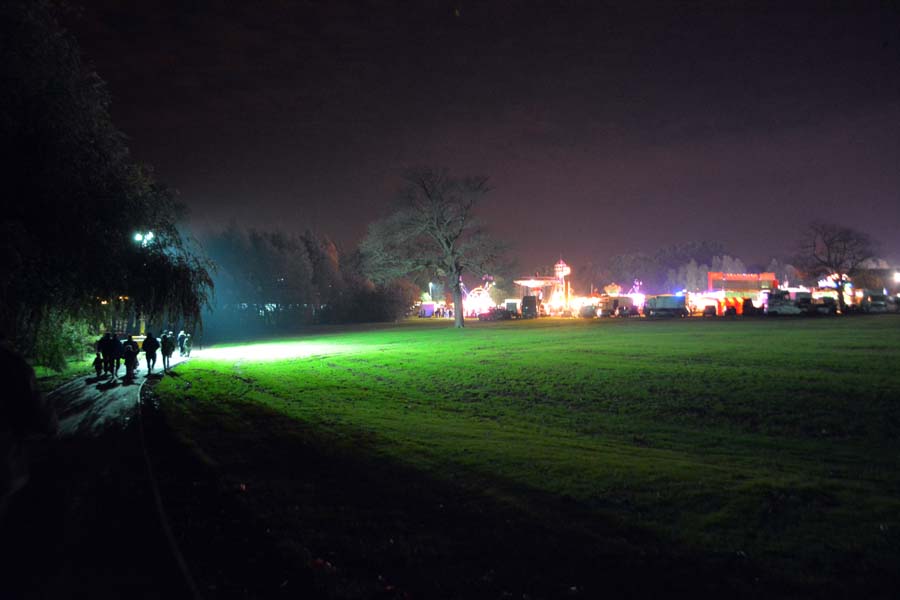 Walking to the fair, Pype Hayes park.