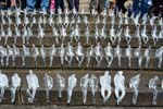 A freeze of sculpture, Chamberlain Square.