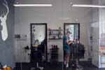 The barbers at the Custard Factory.