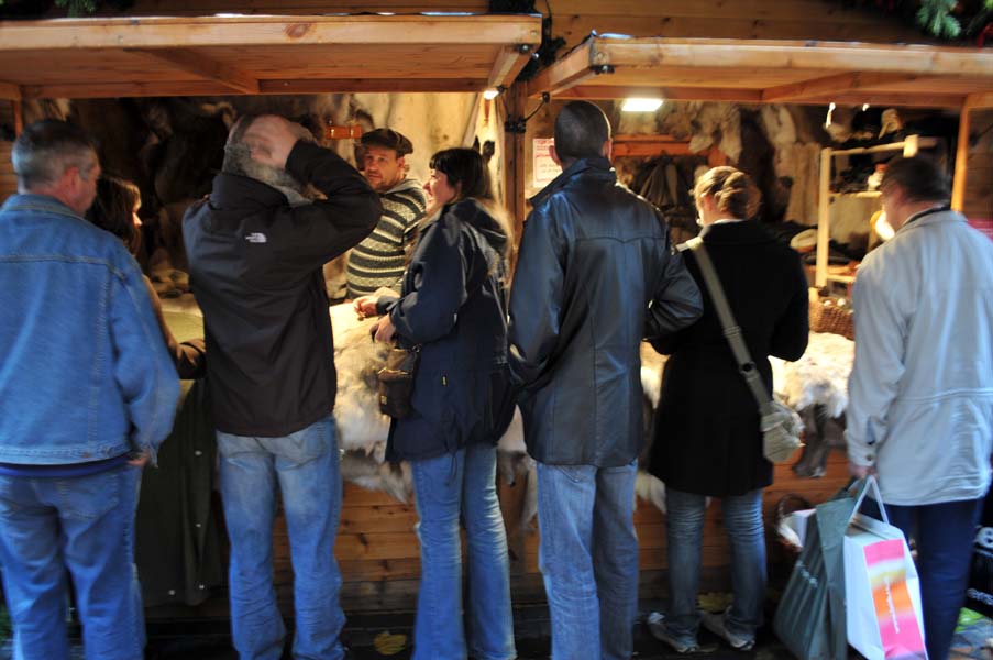 A new hat, the German Christmas market.