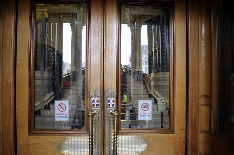 City Council doors.