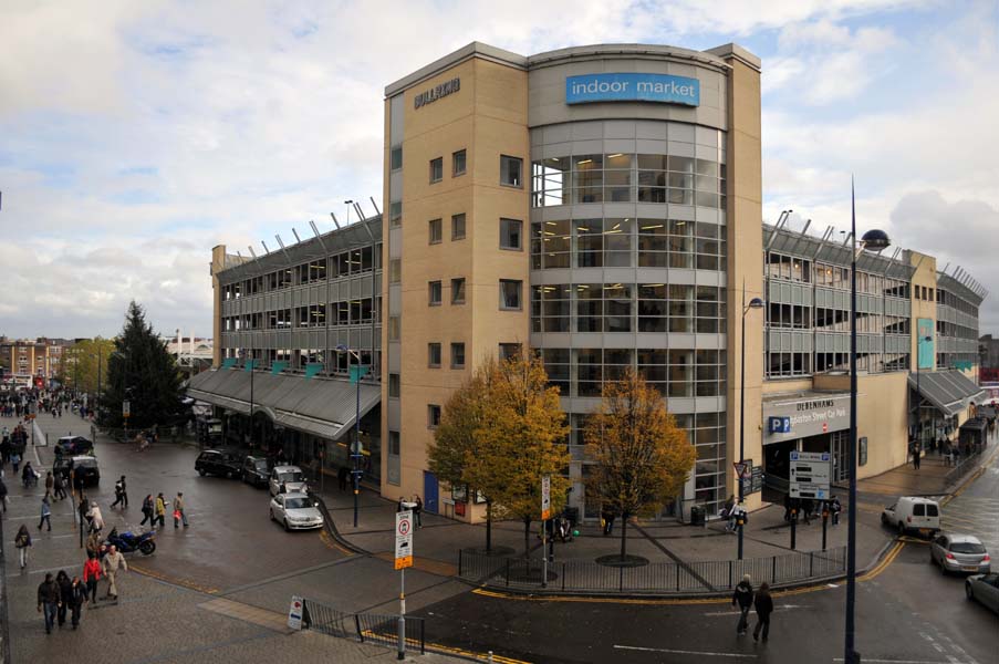 Looking at the Bull Ring.