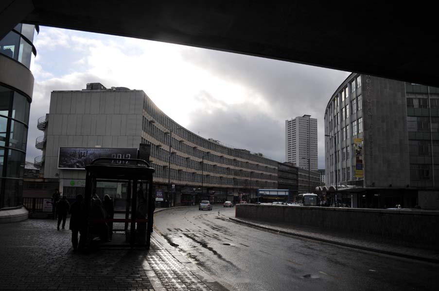 Looking at the Queensway.