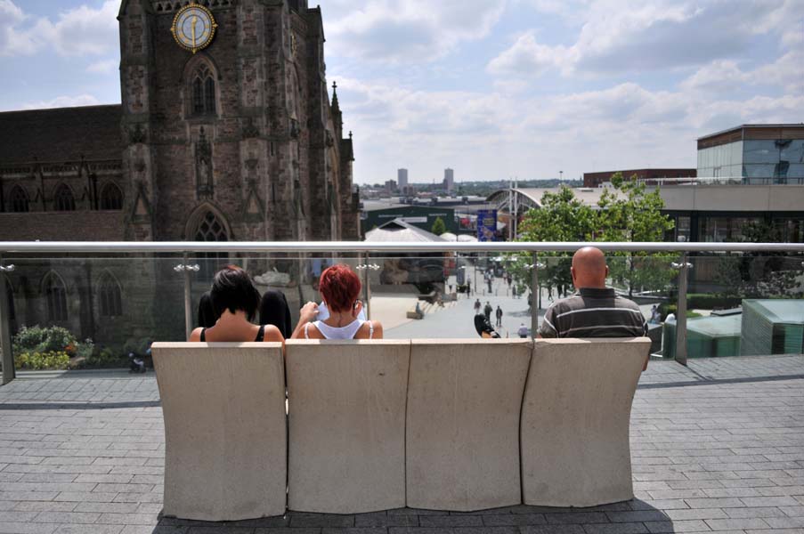 Stone chairs, the Bull Ring.