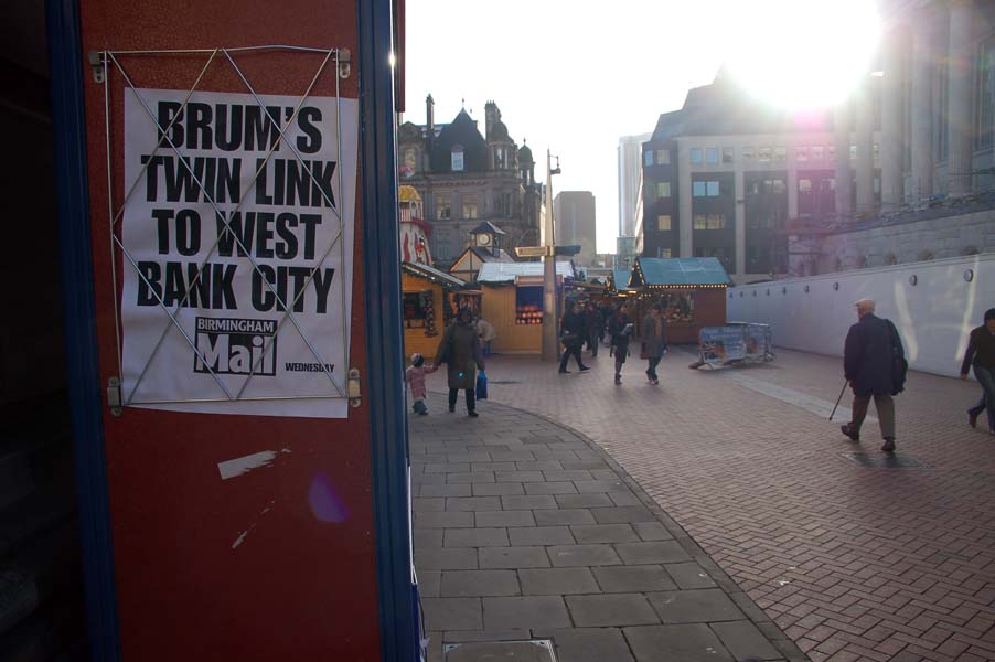 The German Christmas market, Victoria Square.