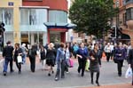 Corporation  street in full flow.