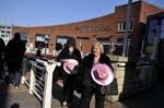 Ladies with pink hats, Hurst Street.