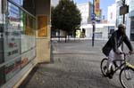 Man on a bike, the Bull Ring.