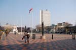 Young lovers, Centenary Square.