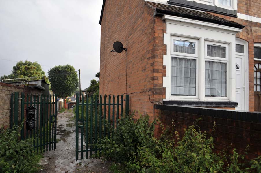 Alley off St Thomas Road, Stockland Green.