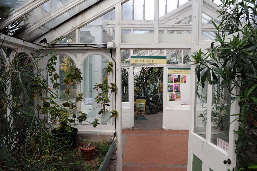 Arid house entrance, the Botanic Gardens.