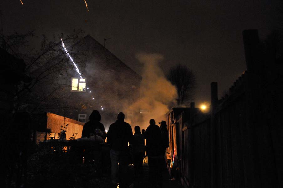 Balf and Adam's bonfire party, Erdington.