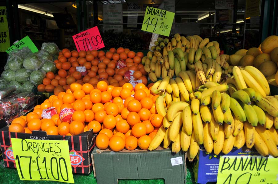 Fresh fruit.