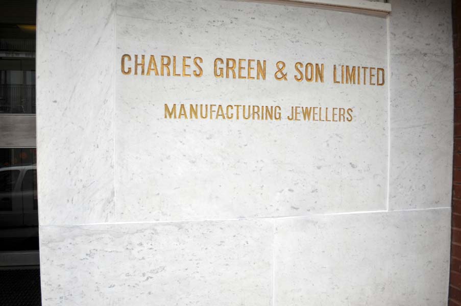 Jewellers sign, the Jewellery Quarter