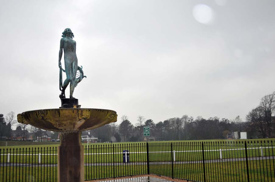 Public art work and fountain, Cadburys.