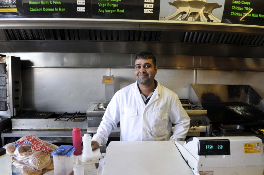 Shop worker, Alum Rock.