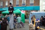 Man on stilts, St George's day, Erdington.