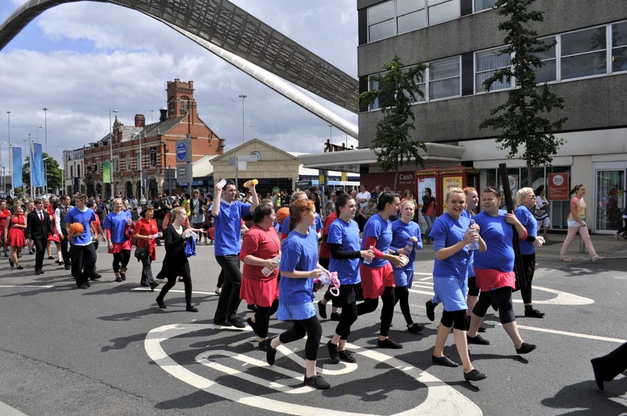 Moving towards the High Street, Coventry.