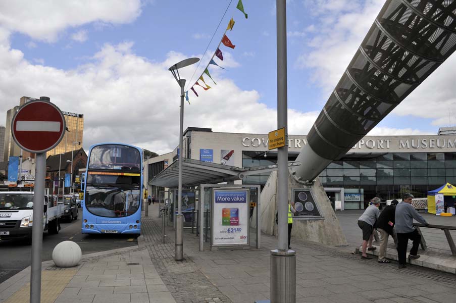 The bus stop, Coventry.