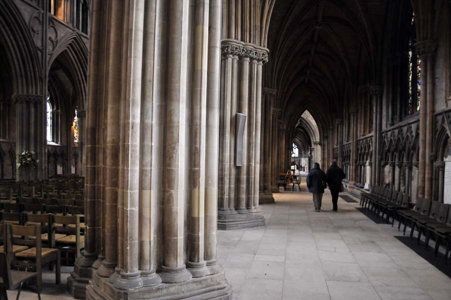 Cathedral interior, Lichfield.