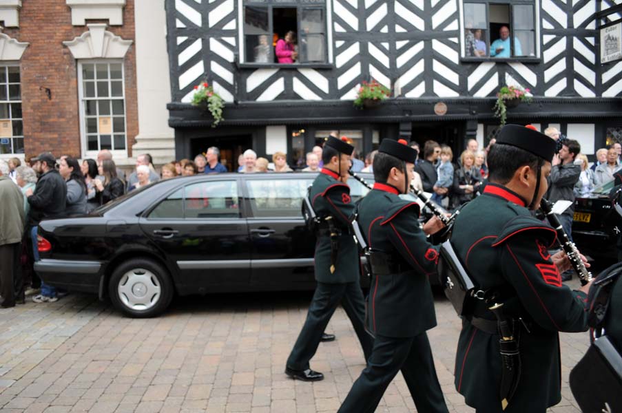 Gurkha marching band, the Bower.