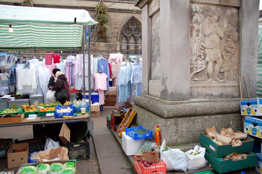 Johnson memorial, Lichfield market.