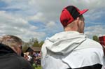 Man in a red hat.