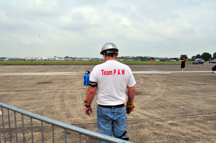 Man with a silver hat, the Nationals, Barkston Heath.