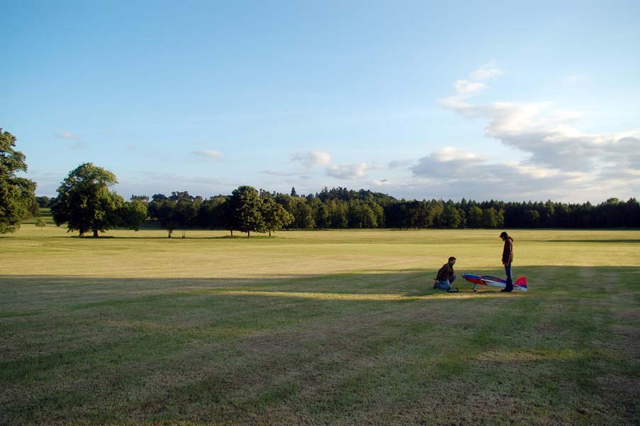 On the flight line, Weston Park.