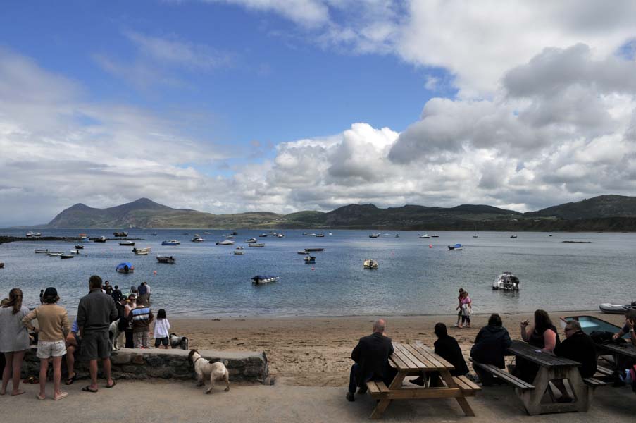 Enjoying the view,  Porthdinllaen.