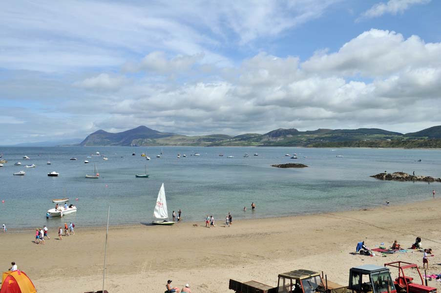 The Porthdinllaen beach.