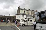 Coach drivers resting, Caernarfon.