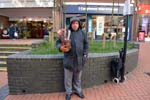 Man selling Valentine roses, Walsall.