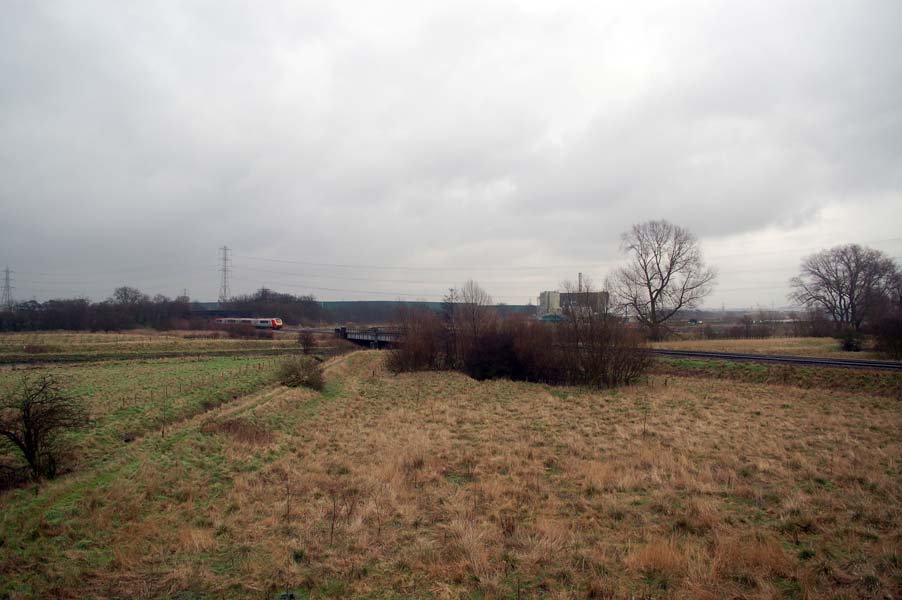 A Virgin train, near Coleshill.