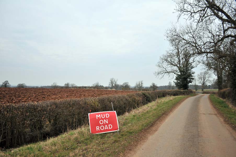 Newly ploughed field.