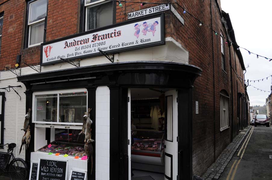 Old fashioned butchers, Ludlow.