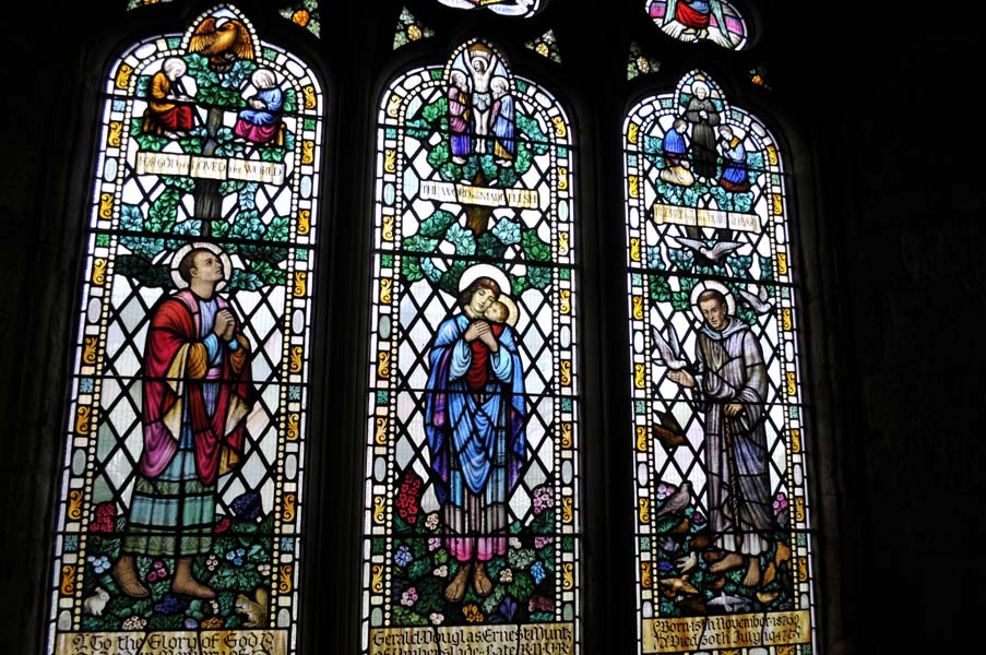 Stained glass window, St Mary Magdalene, Tanworth in Arden.