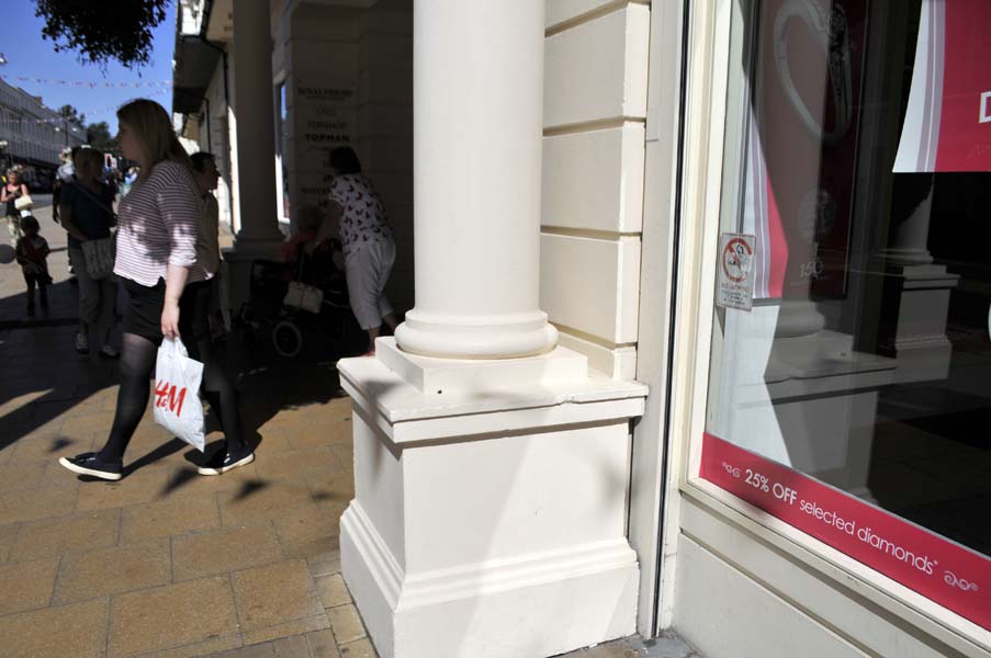 Striding out, Leamington Spa.