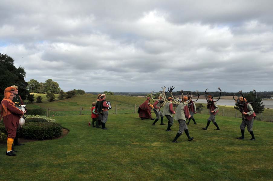 The Abbotts Bromley horn dancers.