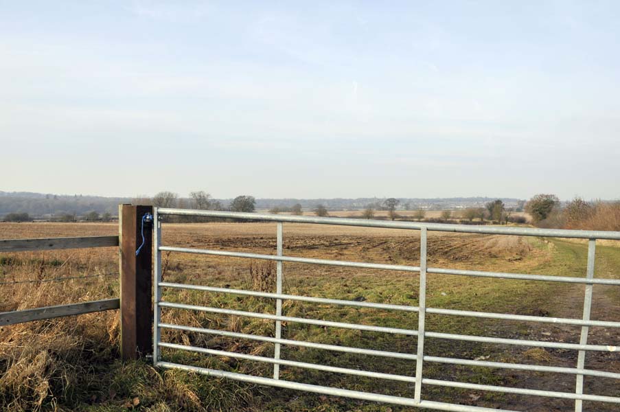 The aluminium gate.