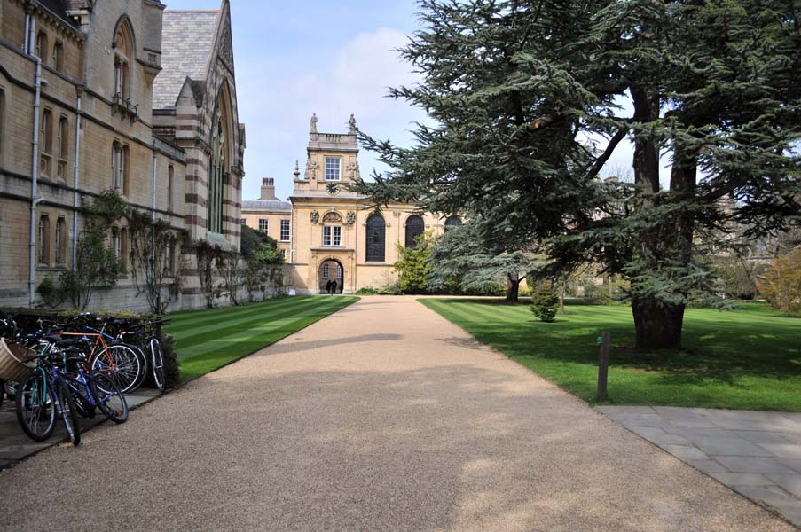 The first cut of spring, Oxford university.