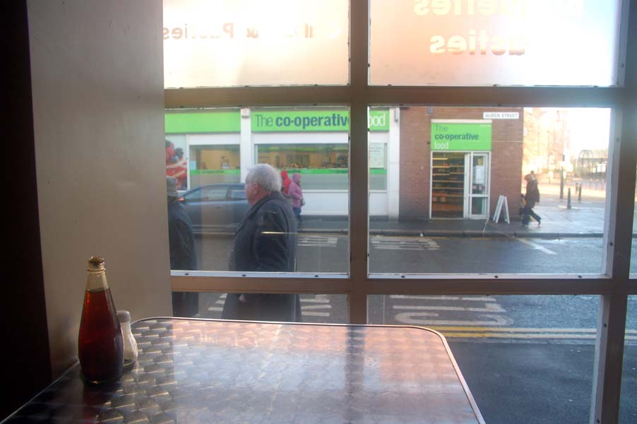 Waiting for egg and chips, Wolverhampton.