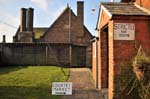 The alms house and village hall.