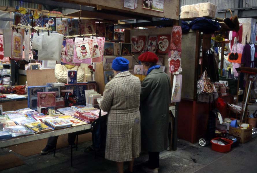 Shoppers, Erdington indoor market.