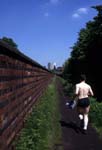 Running on the cut, Birmingham university.