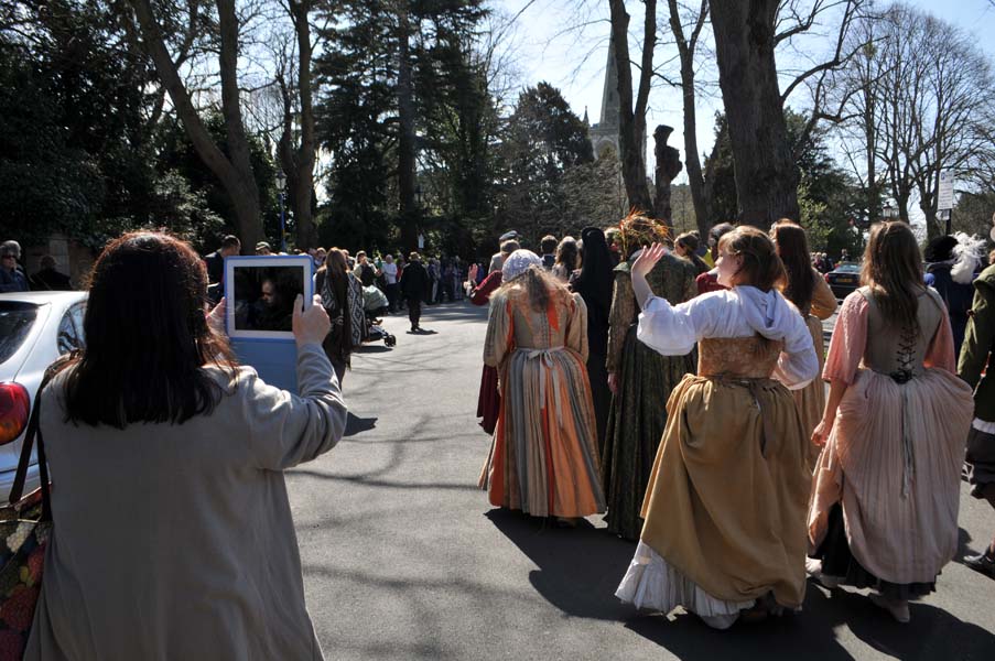 Capturing the moment, Shakespeare birthday celebrations, Stratford upon Avon.