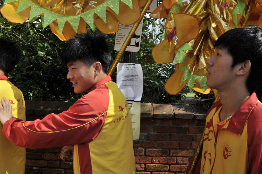 The Chinese Dragon at the Shakespeare birthday celebrations, Stratford.