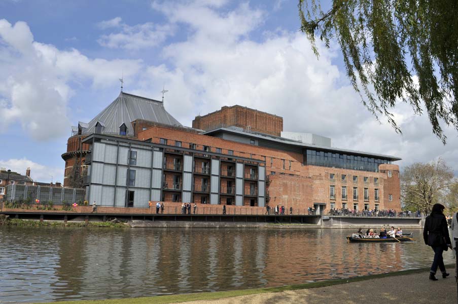 The Swan theatre, beside the Avon, Stratford.